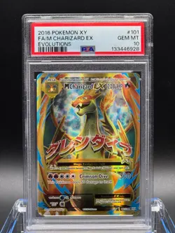 PSA 10 GEM MT 💎 - M Charizard EX (Full Art) 101/108 Evolutions Holo - READ DESC - Image 1
