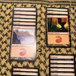 MTG Basic Land Mountain Lot - 37 Cards - M2010 M2011 Time Spiral - Red Mana - Image 3