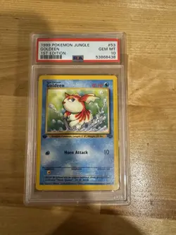 Goldeen Jungle Regular Card 53/64 PSA GEM MINT 10 1st Edition - Image 1