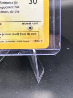 Pokemon TCG Raichu Fossil Holo Rare Card 14/62 1st Edition MP - Image 3