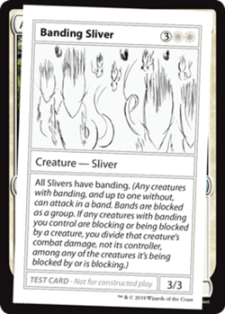 Banding Sliver (No PW Symbol) Light Play, English Magic the Gathering MTG The Li - Image 1