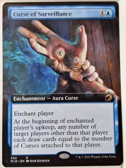 Curse of Surveillance - Extended Art - Innistrad: M.H. Magic the Gathering MTG - Image 1