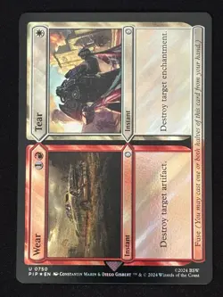 1x MTG Wear Tear (Surge Foil) - Universes Beyond: Fallout (PIP) #750 - Magic - Image 1