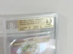 Terra, Herald of Hope Borderless Surge Foil BGS 9.5 Two 10's Final Fantasy Rare - Image 2