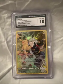 Pokemon Pikachu TCG Lost Origin Trainer Gallery Holo Ultra Rare Card TG05/TG30 - Image 1