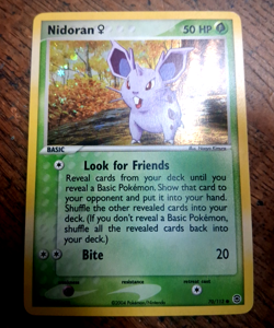 Pokemon Nidoran F 70/112 FireRed & LeafGreen Holo NMint Fast Ship - Image 1
