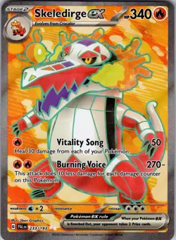 Skeledirge ex 233/193 SV02: Paldea Evolved Pokemon TCG NM - Image 1
