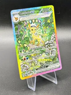 Leafeon ex 144/131 SIR Pokemon Prismatic Evolutions God Pack Fresh NM/M - Image 1