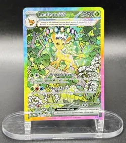Leafeon ex 144/131 SIR Pokemon Prismatic Evolutions God Pack Fresh NM/M - Image 2