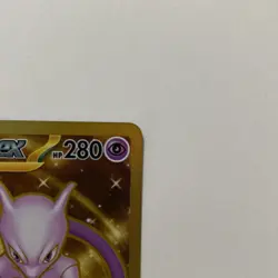 Pokemon TCG Mewtwo EX Team Rockets Gold Rare Card 240/182 Destined Rivals - Image 4