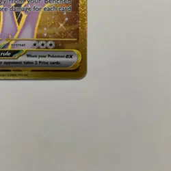 Pokemon TCG Mewtwo EX Team Rockets Gold Rare Card 240/182 Destined Rivals - Image 5