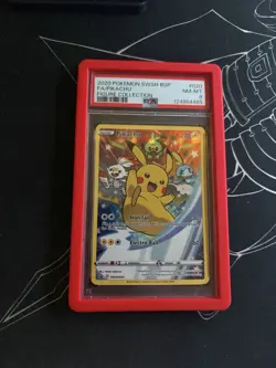 PIKACHU SWSH020 BLACK STAR PROMO #020 FIGURE COLLECTION PSA 8 - Image 1