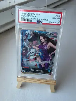 2025 ONE PIECE PROMOS PSA MAGAZINE EXCLUSIVE #038 BOA HANCOCK PSA 10 - Image 1
