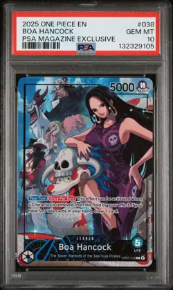 2025 ONE PIECE PROMOS PSA MAGAZINE EXCLUSIVE #038 BOA HANCOCK PSA 10 - Image 2