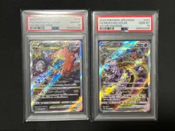 Charizard 212/172 Mewtwo 221/172 SAR VSTAR Universe Pokemon Card Japanese PSA10 - Image 1