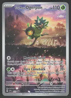 Teal Mask Ogerpon SVP 123 Promo Pokemon TCG Scarlet & Violet Promo NM - Image 1