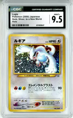 CGC MINT+ 9.5 Pokemon TCG Lugia Gold, Silver, to a New World... Holo (Japanese) - Image 1