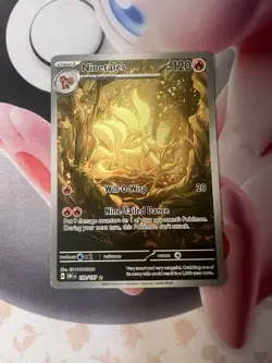 Pokemon TCG Obsidian Flames Ninetails Illustration Rare Holo Card 199/197 NM - Image 1