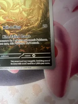 Pokemon TCG Obsidian Flames Ninetails Illustration Rare Holo Card 199/197 NM - Image 2