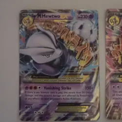 Pokemon TCG M Mewtwo EX 63 and 64/162 Ultra Rare Holo Card XY Breakthrough - Image 2