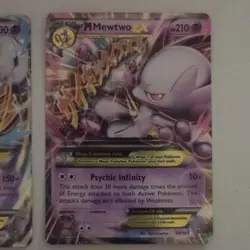 Pokemon TCG M Mewtwo EX 63 and 64/162 Ultra Rare Holo Card XY Breakthrough - Image 3