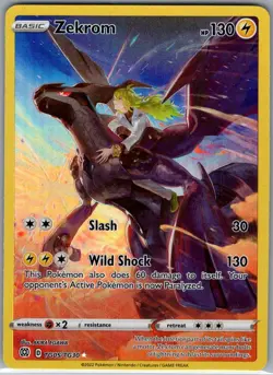 Zekrom TG05/TG30 SWSH09: Brilliant Stars Trainer Gallery - Pokemon Card - NM - Image 1