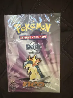 2002 Sealed Pokemon Trading Cards Dark Theme Deck Neo Destiny Vintage - Image 1