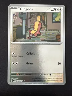 POKEMON TCG YUNGOOS 109/132 MEGA EVOLUTION REVERSE HOLO CARD ENGLISH - Image 1