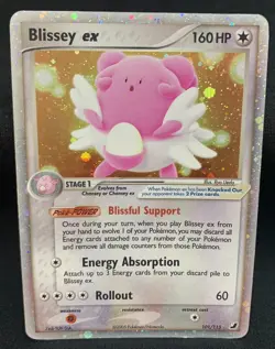 Blissey ex 101/115 (Unseen Forces) Holo Rare Card (LP) - Image 1