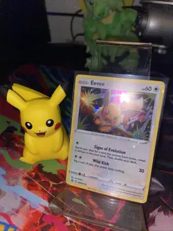 Eevee SWSH118 SWSH: Sword & Shield Promo Cards Holo *HOLO BLEED & SWIRL !!! - Image 1
