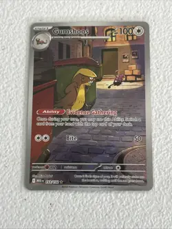 Pokemon TCG Gumshoos 153/132 ME01: Mega Evolution Illustration Rare Holo NM - Image 1