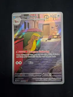 Gumshoos 153/132 Pokemon TCG Me01: Mega Evolution Holo Illustration Rare NM - Image 1