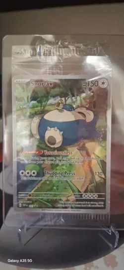 Pokemon TCG Snorlax 051 SV Scarlet & Violet 151 Promo Card Sealed - Image 1