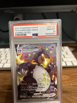 Pokemon TCG Charizard VMAX Ultra Rare Card Shining Fates SV107/SV122 PSA 10 - Image 3