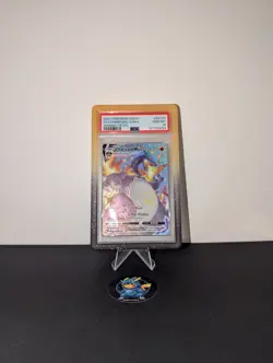Pokemon TCG Charizard VMAX Holo Card Shining Fates SV107/SV122 PSA 10 with Guard - Image 1