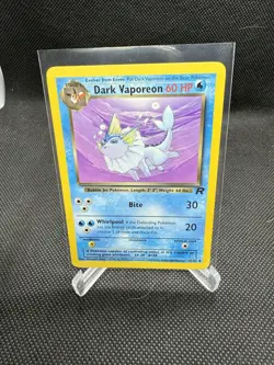 Pokemon Dark Vaporeon 45/82 Non Holo Team Rocket Unlimited LP/NM - Image 1
