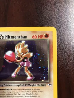 Pokemon Rocket's Hitmonchan 11/132 Gym Heroes Holofoil - MP - Image 3
