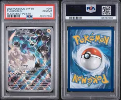 Thundurus Black Bolt Pokemon Center ETB Pokemon Black Star Promo SVP209 PSA 10 - Image 3