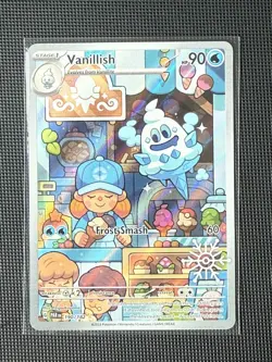 Pokemon: Vanillish - 190/182 - Paradox Rift (Holiday Stamp) Illustration Rare - Image 1