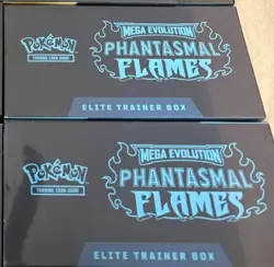 Pokemon Mega Evolution Phantasmal Flames Elite Trainer Box ETB Sealed | Lot Of 2 - Image 2