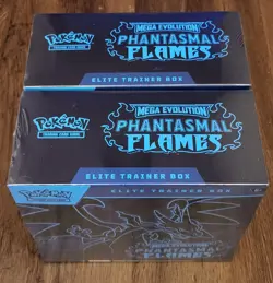 Lot of 2 - Pokemon Mega Evolution Phantasmal Flames Elite Trainer Box ETB Sealed - Image 4