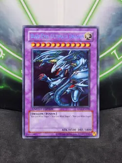 Yugioh Blue-Eyes Ultimate Dragon RP01-EN000 Secret Rare NM - Image 1