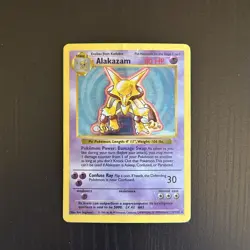 Alakazam 1/102 Pokemon TCG Base Set Holo Shadowless - Image 1