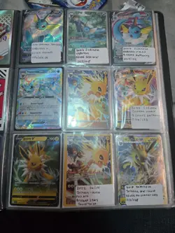 Collection of Eeveelution Pokemon Cards - NM/LP - Various cards kept in binder - Image 2