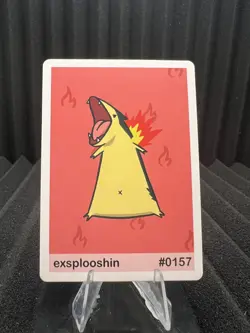 Exsplooshin (Typhlosion) #157 - Gen 2 Pookiemoot Fan Art - Pokemon - Image 1