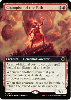 Champion of the Path (Extended Art Foil) - 0362 - Lorwyn Eclipsed ECL MTG NM/M - Image 1