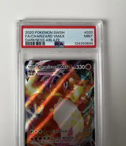 2020 Pokemon Sword & Shield Darkness Ablaze #020 Fa/Charizard Vmax PSA 9 - Image 4