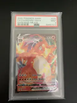 PSA 9 Mint Charizard VMAX 020/189 Darkness Ablaze Holo Full Art Pokemon TCG RARE - Image 3