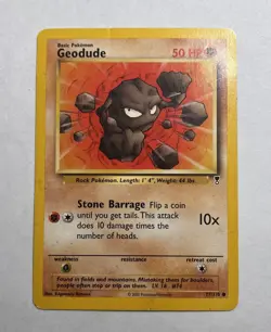 NM/LP Pokemon GEODUDE Card LEGENDARY COLLECTION Set 77/110 Non-Holo COMMON - Image 1