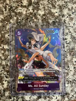 One Piece Card Game - Ms. All Sunday - OP04-064 - Alternate Art Super Rare NM - Image 1